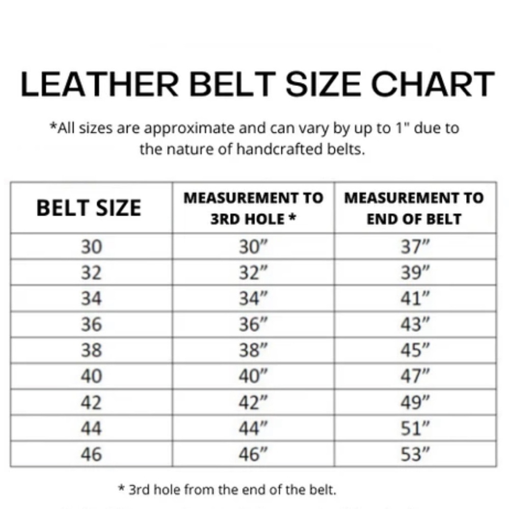NAB Leather “The Brixton” Black Double Grommet 100% Full Grain Leather Belt - Picture 10 of 10